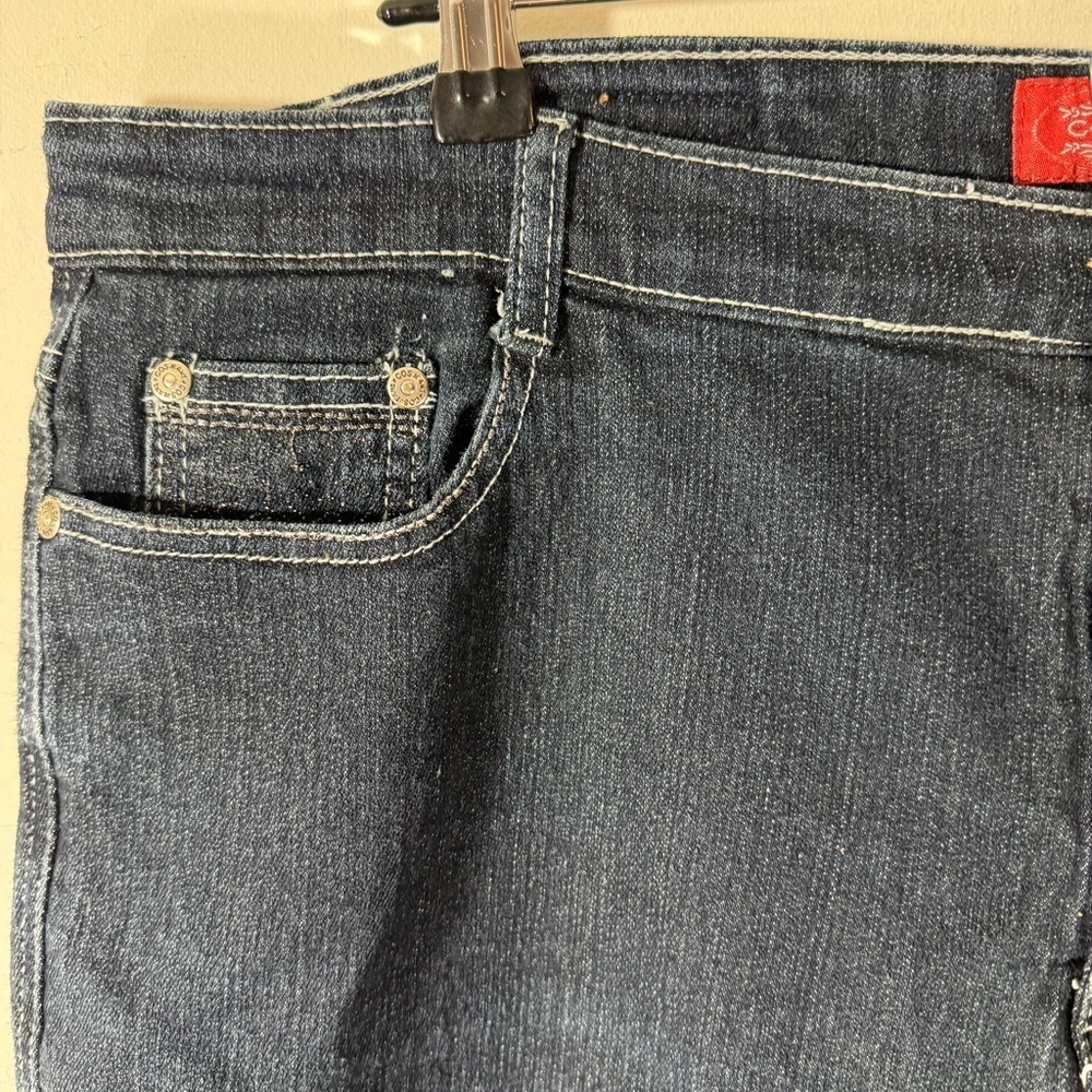 COS Women’s Straight Jeans with Metallic Embroidered Pockets - Picture 3 of 11